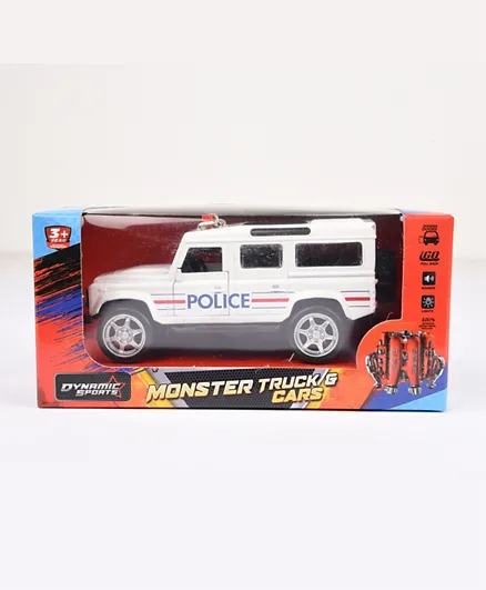 ديناميك سبورتس - سيارة شرطة معدنية ديناميكية رياضية بمقياس 1:36 قطعة واحدة  - متنوعة