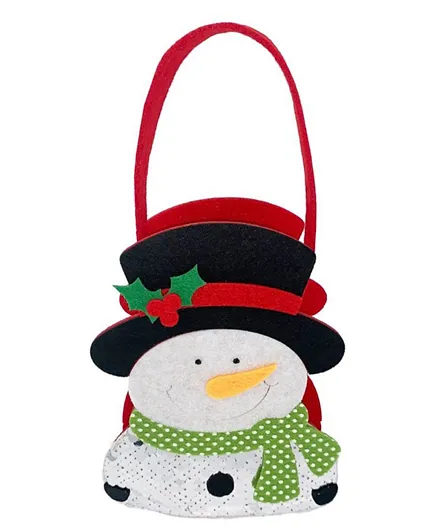 Christmas Magic Felt Snowman Bag - Multicolour