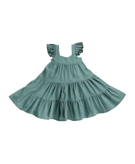 فستان سامانثا المكشكش من فانياز كلوسيت - أخضر الأغاف