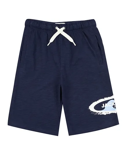 Jack Wills Surf Slub Jersey Shorts - Blue
