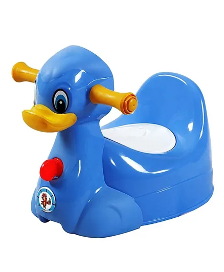 Sunbaby Squeaky Duck Potty Trainer - Blue