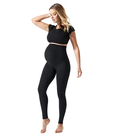 Mums & Bumps Blanqi  Maternity Belly Support Leggings -  Black
