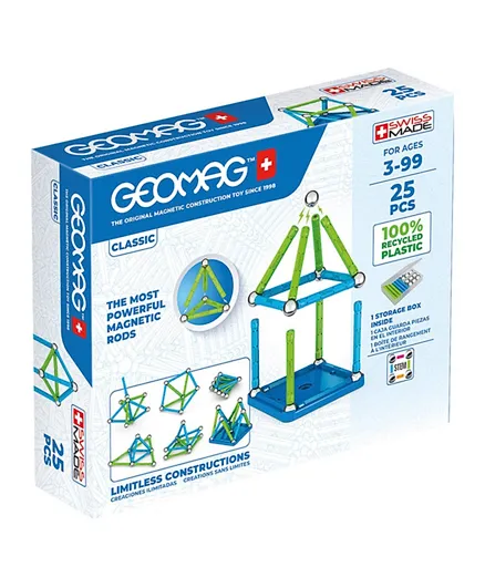 Geomag Classic Recycled Panels - 25 Pieces