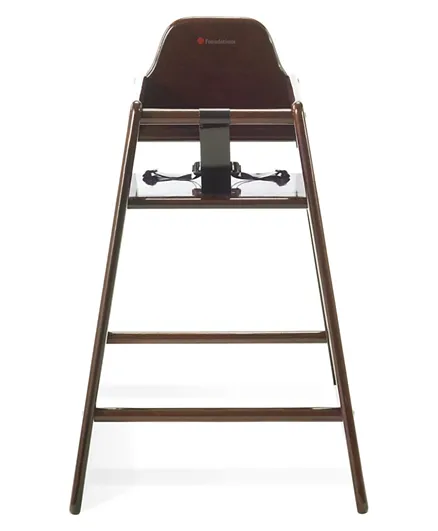 Foundations Worldwide Inc Wooden Baby High Chair Antique Cherry - Brown