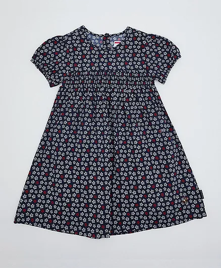 Beverly Hills Polo Club Floral Dress - Dark Blue