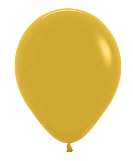 Sempertex Round Latex Balloons Mustard - Pack of 50