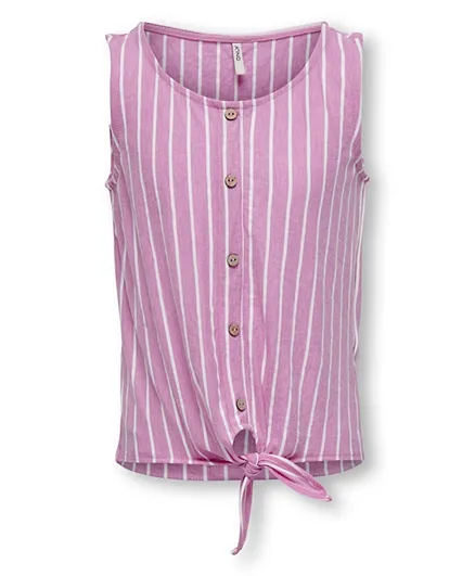 Only Kids Striped Top - Pink