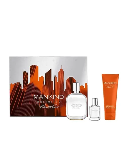 Kenneth Cole Mankind Unlimited EDT + After Shave Balm Set - 3 Pieces
