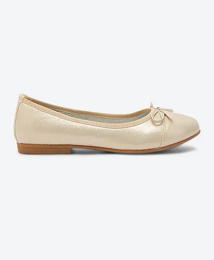 Hush Puppies Kendall Bow Ballerinas - Beige