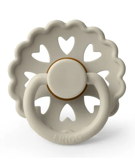 FRIGG Fairytale Latex Baby Pacifier 1-Pack Willow Grey - Size 1