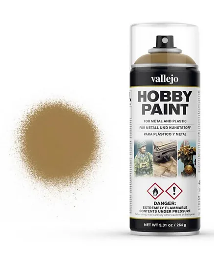 Vallejo Hobby Paint Spray Primer 28.015 Desert Yellow - 400mL