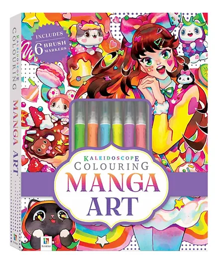 Kaleidoscope: Manga Art Colouring Book - 64 Pages