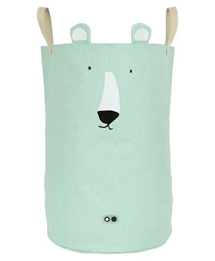 Trixie Polar Bear Large Cotton Toy Bag - Green