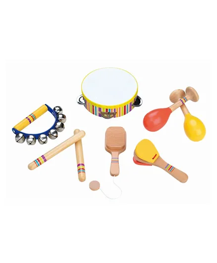 Lelin Wooden First Musical Instruments - 8 Pieces