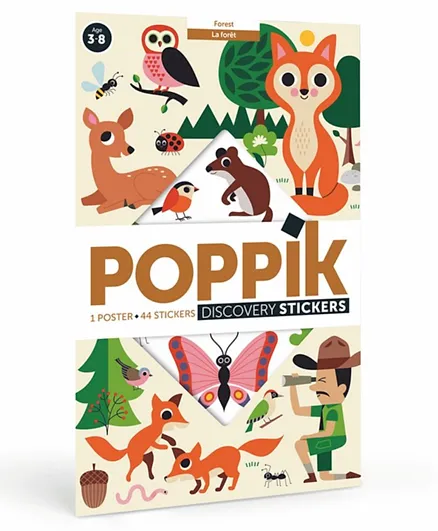 Poppik Educational Poster Stickers - In the Forest