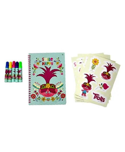 Universal The Trolls Stationery Set - Pack of 12