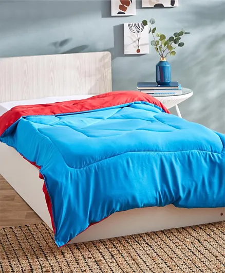 HomeBox Vera Reversible Microfibre Single Comforter