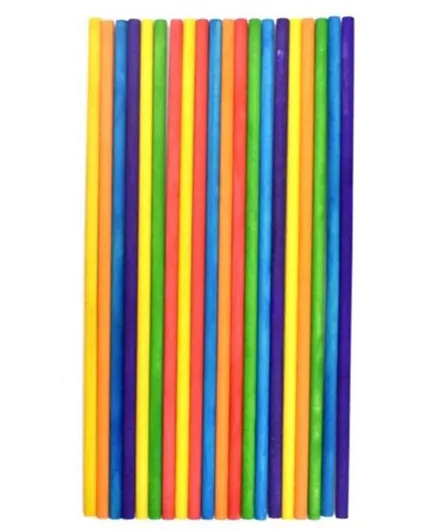 Art & Craft Wooden Colorful Dowels Sticks - Pack of 20