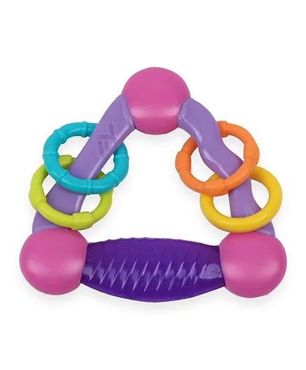 Babe Teething Rattle for Baby - Purple