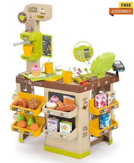 Smoby Coffee House Play Set With Accessories - Multicolour