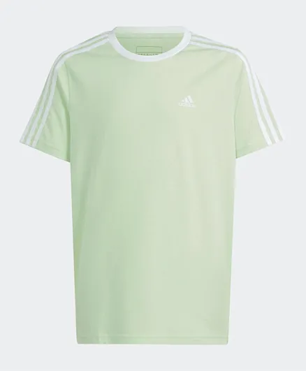 adidas Essentials 3-Stripes Cotton Loose Fit Boyfriend T-Shirt - Green