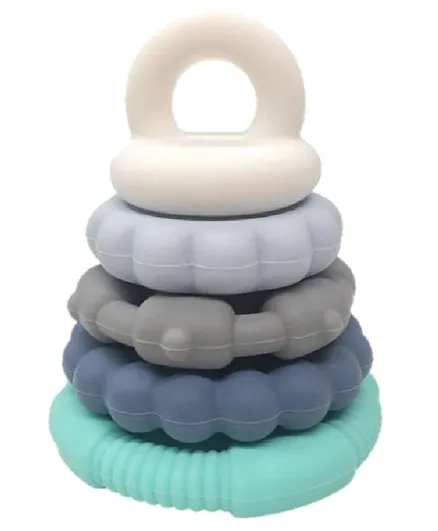 Rainbow Stacker and Teether Toy Ocean - Multicolour