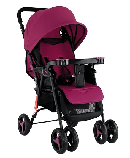 Baby Plus Stylish Stroller and Pram - Maroon