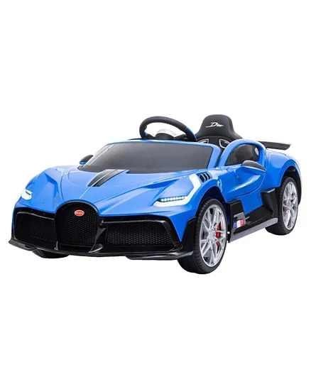 Babyhug Bugatti Divo Licensed Battery Operated Ride On with Music & Lights and Remote Control - Blue