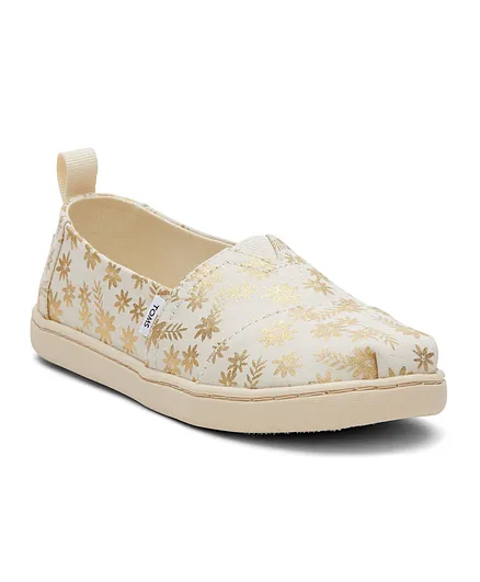 Toms Alpargata Floral Blooms Shoes - Beige