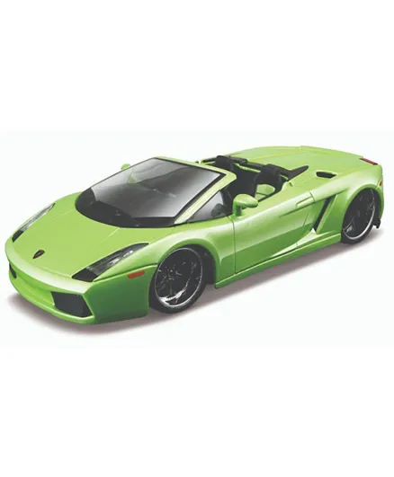 Bburago 1:32 Plus Lamborghini Gallardo Spyder Car - Green
