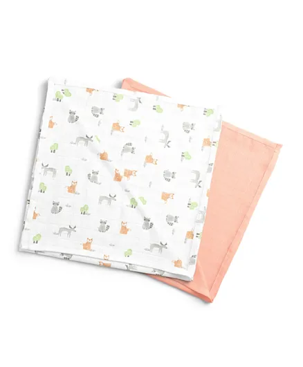 Moon Bamboo Muslin Forest Print Swaddles - Pack of 2