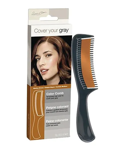 Cover Your Gray Color Comb Medium Brown - 10g
