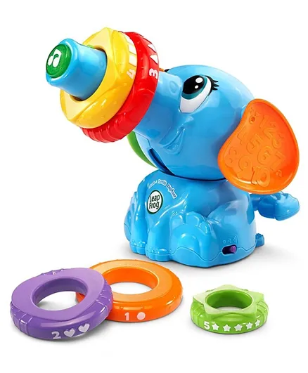 Leapfrog Stack or Tumble Elephant Toy - Blue