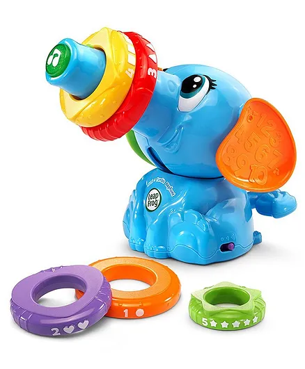 Leapfrog Stack or Tumble Elephant Toy - Blue