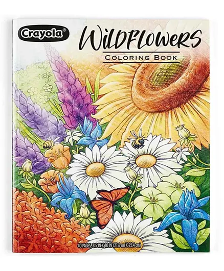 Wildflowers Coloring Book - English
