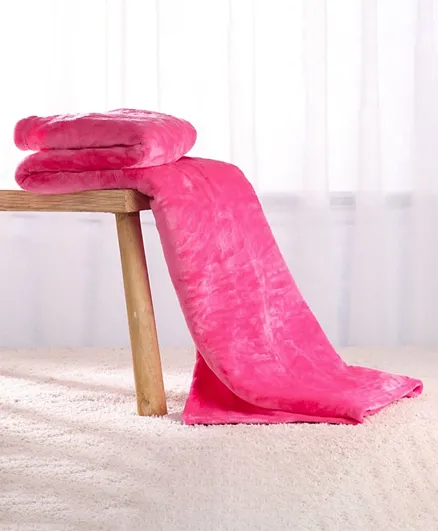 Babyhug Coral All Seasons Plush Blanket - Pink