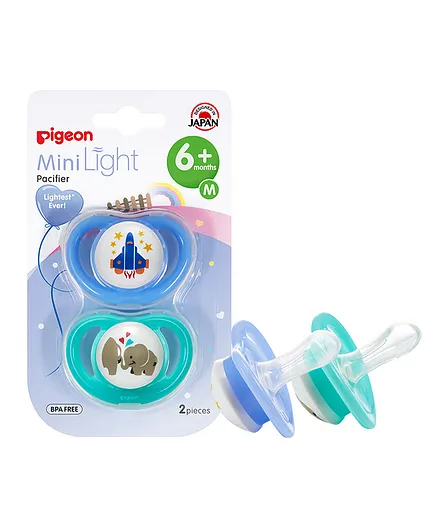 Pigeon Mini Light Pacifier Twin M Boy - Pack of 2