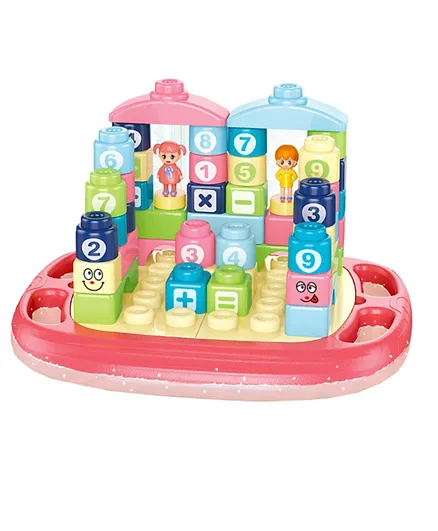 DR.B Ocean Park Bath Toy Blocks Set, 44 Pcs Water Playset for Kids 3+, Educational Number Learning