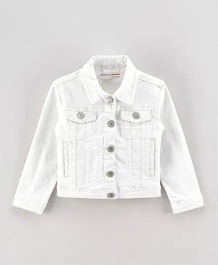 Minoti Basic Twill Jacket - White