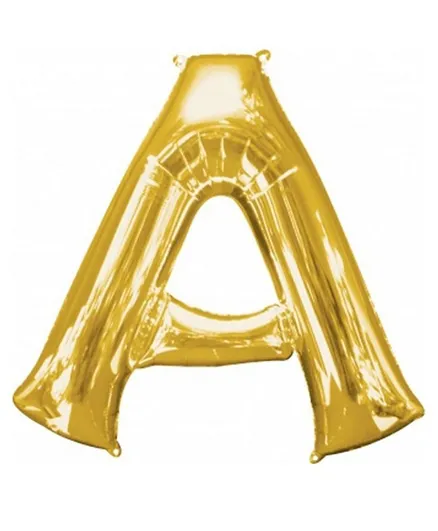 Amscan A Letter Balloon - Gold