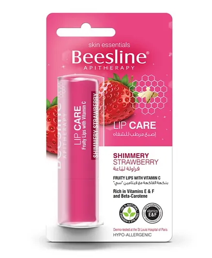 Beesline Lip Care Shimmery Strawberry - 20g