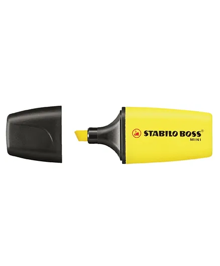 Stabilo Highlighter Boss Mini Yellow Pack of 10 - Yellow