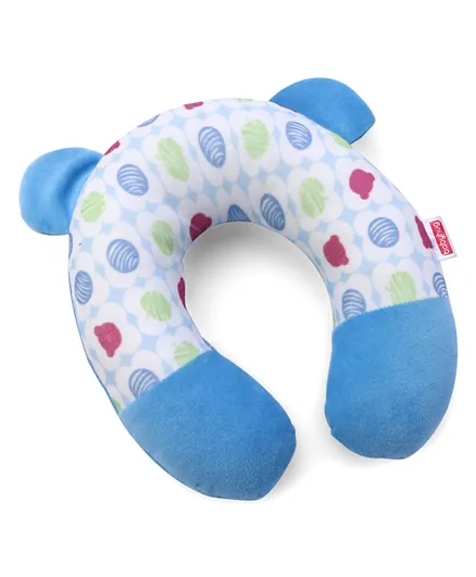 Babyhug Neck Support U-Shaped Pillow Fruity and Bear Print - Multicolor