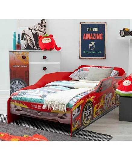 سرير السيارة للأطفال مورين من بان هوم - أحمر