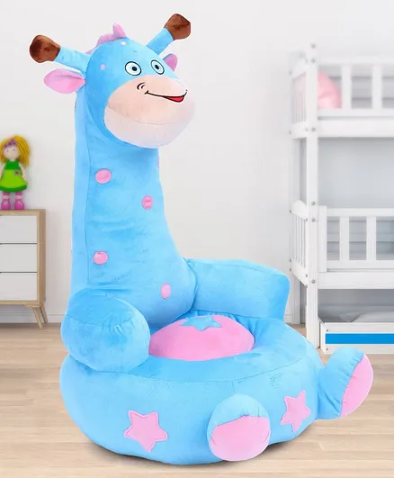 Babyhug Giraffe Shaped Soft Seat - Light Blue