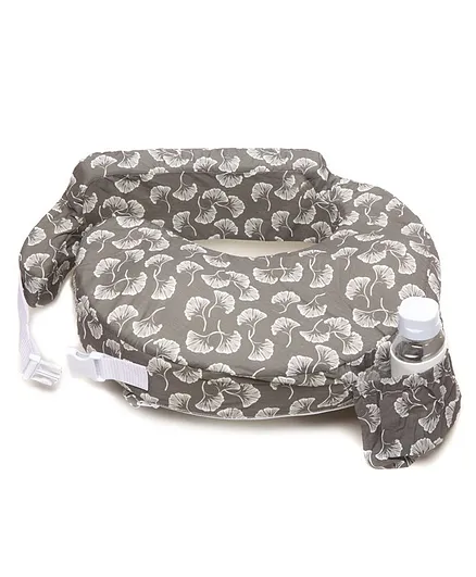 My Brest Friend Original Feeding Pillow Flowing Fans - Gray and Grey