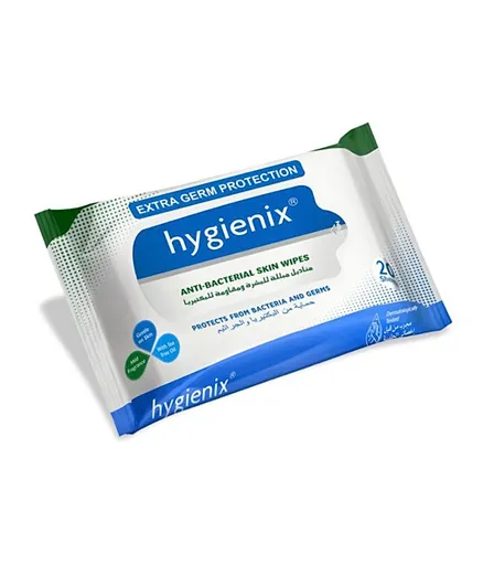 Hygienix Anibacterial Skin Wipes - 20 Wipes