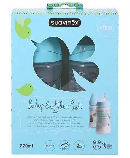 Suavinex Bottle Pack Set of 2 Blue - 270ml