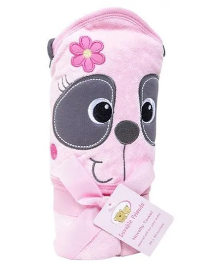 Luvable Friends Girl Novelty Towel Baby Gift - Pink