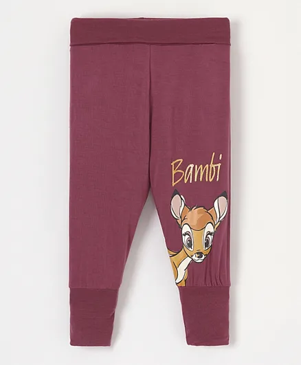 Name It Bambi Printed Pants - Crushed Berry